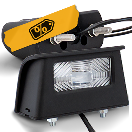 Éclairage de la plaque d'immatriculation