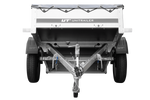 Remorque voiture 200x106 Garden Trailer 200 KIPP avec roue jockey et bâche plate PTAC 750 KG