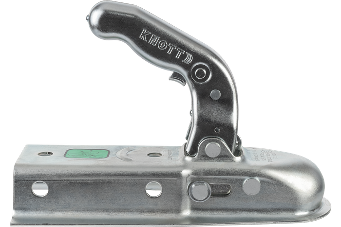 Attelage à boule KNOTT K7.5-L pour remorque de 750kg avec timon carré de 60mm