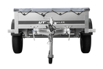 Remorque voiture 200x106 Garden Trailer 200 KIPP avec roue jockey et bâche plate PTAC 750 KG