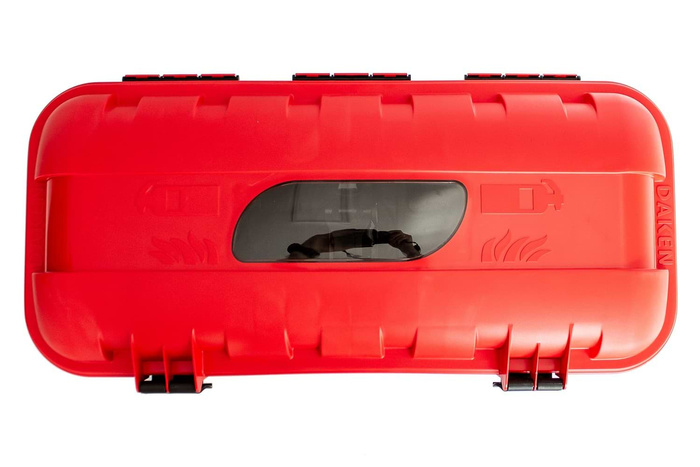 Boîte, caisse extincteur 6kg DAKEN 82500 STRIKE 600x287x220mm rouge