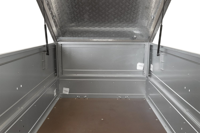 Capot de remorque UNITRAILER GARDEN TRAILER 150 KIPP avec cylindres / serrure à clé