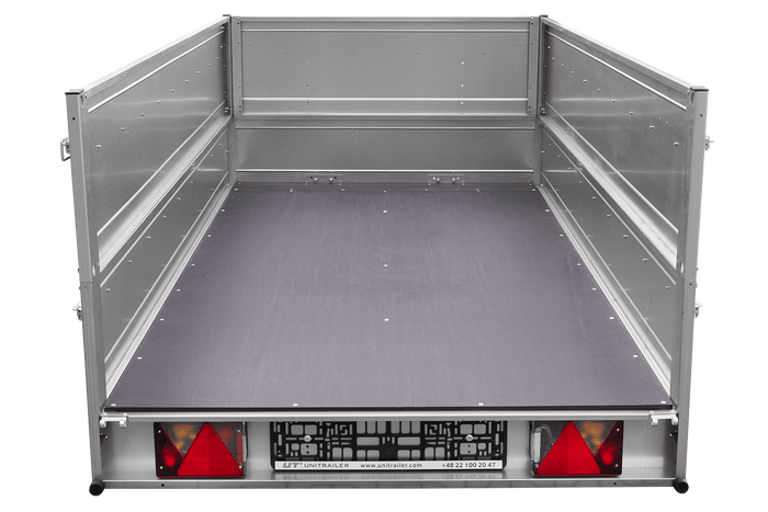 Unitrailer Remorque de Jardin 264 KIPP (Neuf) avec Roue Jockey et Planches Bis