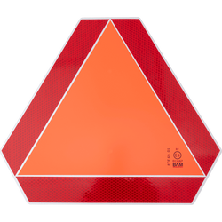 Panneau réfléchissant HERMON, triangle de signalisation à déplacement lent, 360x415mm