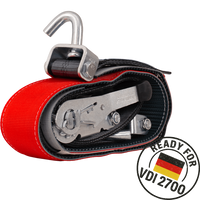 Sangle de transport, d'arrimage pour dépanneuse HEFFA CARLINE 130, pour roues 2,8 m/50 mm/5 t VDI 2700