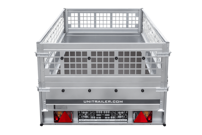 Remorque à un essieu 264x125 UNITRAILER GARDEN 264 KIPP avec ridelles grillagées