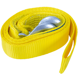 Sangle de remorquage avec crochets UNITRAILER 3 m/50 mm/3 t jaune
