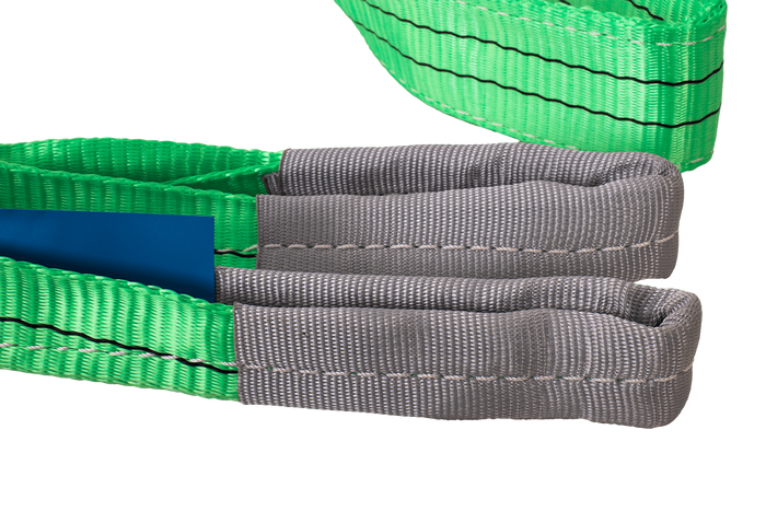 Élingue, sangle de levage HEFFA 3 m/60 mm/2 t avec boucles