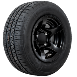 Roue renforcée pour remorque KENDA 195/55 R10C 98/96N JANTE ALUMINIUM STARCO noire 6Jx10"H2 5x112 ET:-4