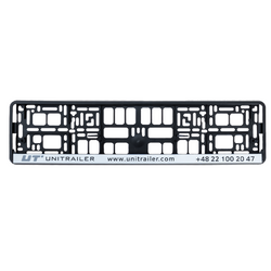 Cadre de plaque d'immatriculation UNITRAILER