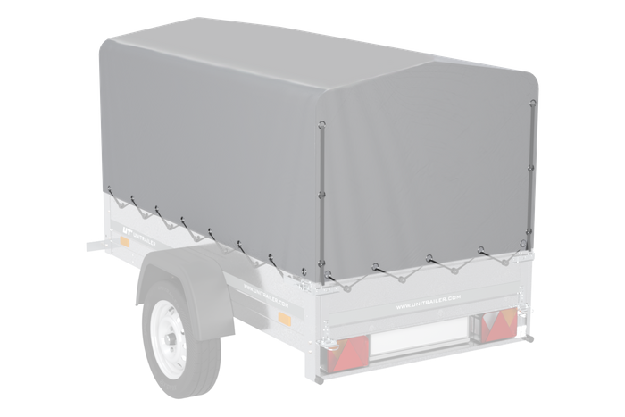 Bâche arceau h-800 UNITRAILER bâche pour remorque 200x106cm GARDEN 200 KIPP