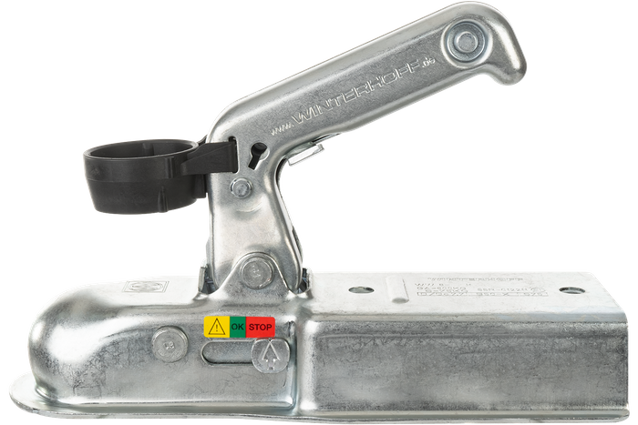 Attelage à boule WINTERHOFF WW8-H pour remorque 800kg avec timon carré de 70mm