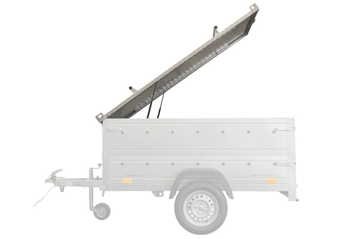 Capot de remorque UNITRAILER GARDEN TRAILER 200 KIPP avec cylindres / serrure à clé
