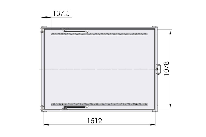 Capot de remorque UNITRAILER GARDEN TRAILER 150 KIPP avec cylindres / serrure à clé