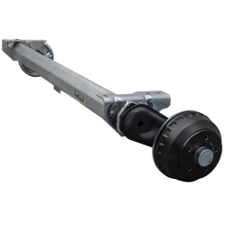 Essieu freiné AL-KO COMPACT pour remorque / dépanneuse 1350kg 1200mm 1650mm 5x112