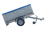 Remorque neuve 200x106 avec bâche plate, rehausses de ridelles et roue jockey - Garden Trailer 200 KIPP