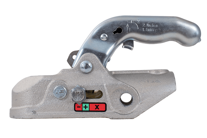 Attelage à boule KNOTT K35-A pour remorque de 3 500 kg avec timon tubulaire de 50 mm, en fonte