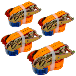 Kit de quatre sangles de transport avec tendeur UNITRAILER 4m/25mm/1t