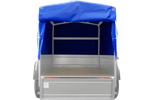 Bâche haute bleue pour la remorques 150x106 cm Garden Trailer 150 KIPP