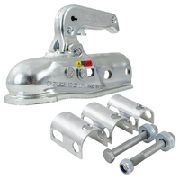 Attelage à boule STEELPRESS BC-3000.1D-00-00+Z2 pour remorque de 3 000 kg avec timon tubulaire de 35 à 50 mm