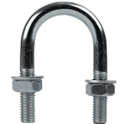 Boulon en U rond M8 avec écrous et rondelles 28/58