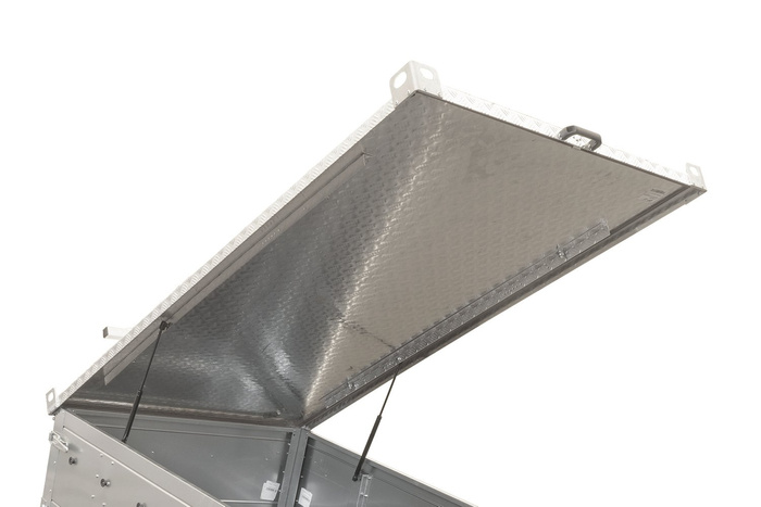 CAPOT POUR REMORQUE DE JARDIN UNITRAILER 201 KIPP AVEC VERINS/ SERRURE À CLÉ