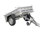 Remorque simple essieu 750 kg PTAC 150x106 Garden Trailer 150 KIPP avec capot aluminium