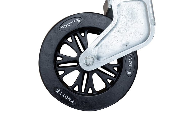 Roue jockey pivotante, rotative KNOTT TK57 500 kg