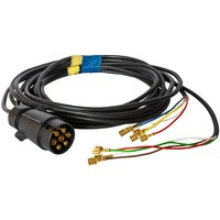 Faisceau électrique pour remorque MANTES 4 m, fiche 7 broches, connecteurs 6,3
