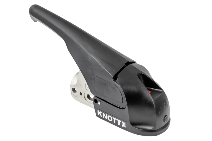 Attelage à boule KNOTT KS30 avec stabilisateur pour remorque de 3000kg avec timon tubulaire de 50mm