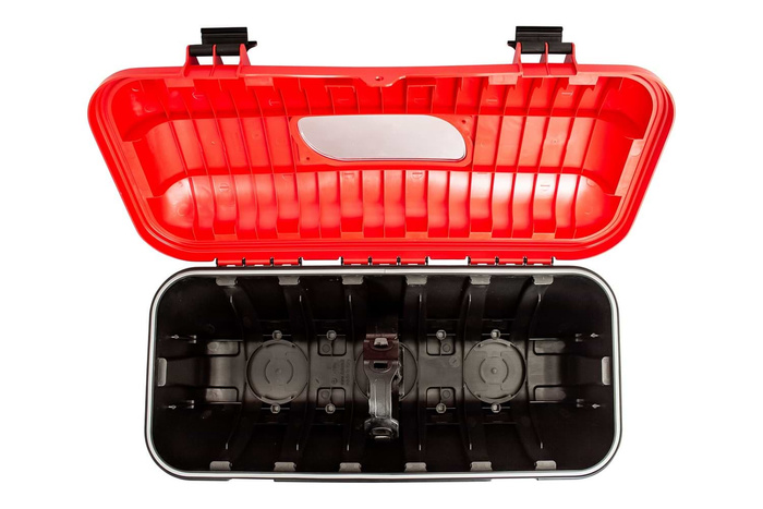Boîte, caisse extincteur 6kg DAKEN 82500 STRIKE 600x287x220mm rouge