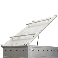 Capot de remorque UNITRAILER GARDEN TRAILER 150 KIPP avec cylindres / serrure à clé