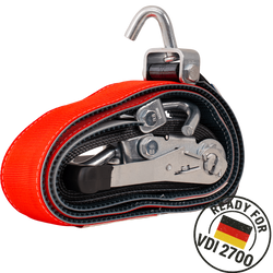Sangle de transport, d'arrimage pour dépanneuse HEFFA CARLINE 130 pour roues 5 m/50 mm/5 t VDI 2700