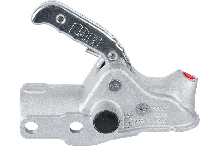 Attelage à boule AL-KO AK351 pour remorque 3500kg avec timon tubulaire de 60mm, fonte