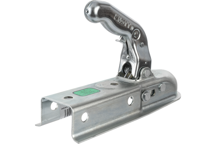 Attelage à boule KNOTT K7.5-L pour remorque de 750kg avec timon carré de 60mm