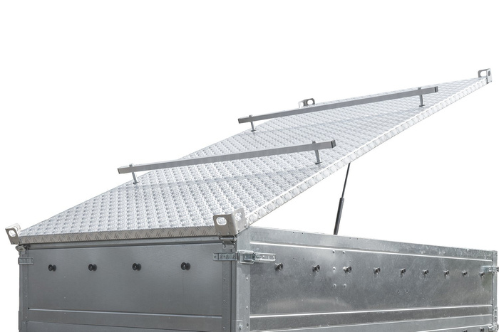 Capot de remorque UNITRAILER GARDEN TRAILER 230 KIPP avec cylindres / serrure à clé