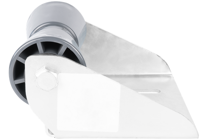 Rouleau de quille inférieur gris avec montage RKZ/P