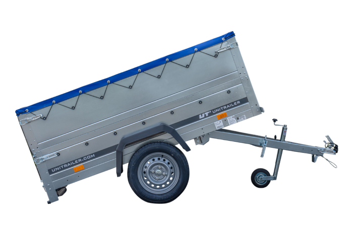 Remorque neuve 200x106 avec bâche plate, rehausses de ridelles et roue jockey - Garden Trailer 200 KIPP