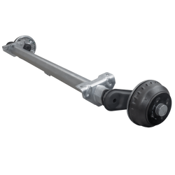 Essieu freiné AL-KO COMPACT pour remorque / dépanneuse 1000kg 1220mm 1780mm 4x100