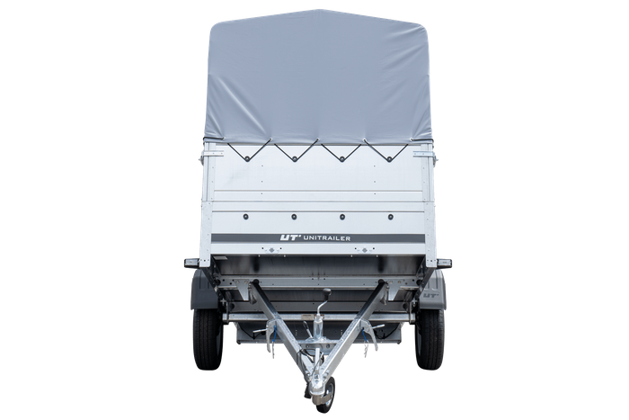 Remorque haute avec rehausses de ridelles et bâche haute - 2,30 x 1,25 m - Garden Trailer 230 KIPP