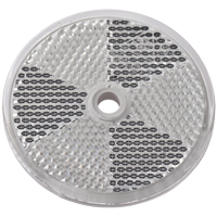 Réflecteur blanc 60 mm avec trou de fixation