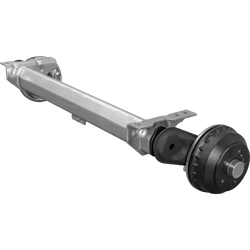 Essieu freiné AL-KO COMPACT pour remorque / dépanneuse 1350kg 900mm 1300mm 5x112