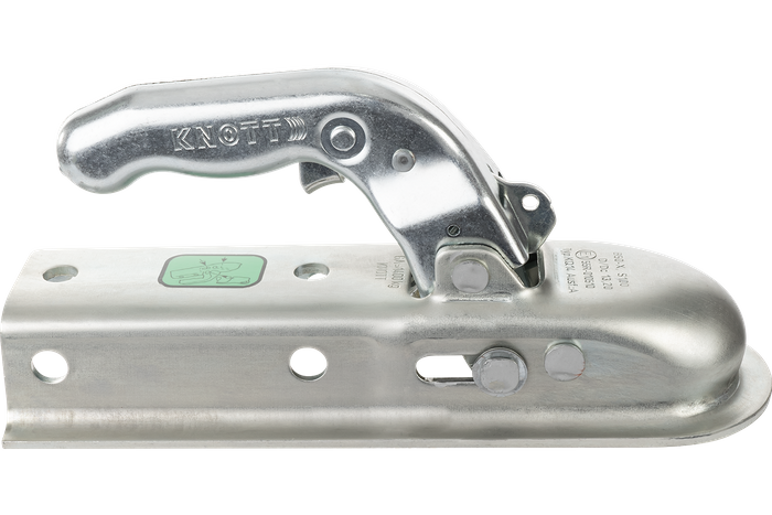 Attelage à boule KNOTT KQ14-A pour remorque de 1400kg avec timon carré de 50mm