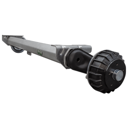 Essieu freiné AL-KO COMPACT pour remorque / dépanneuse 1500kg 1200mm 1650mm 5x112