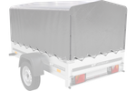 Bâche pour arceau h-800 UNITRAILER remorque 200x125cm GARDEN 201 KIPP
