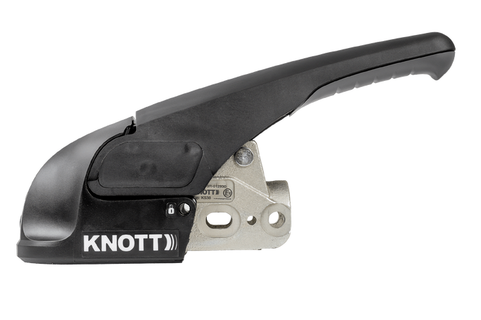 Attelage à boule KNOTT KS30 avec stabilisateur pour remorque de 3000kg avec timon tubulaire de 50mm