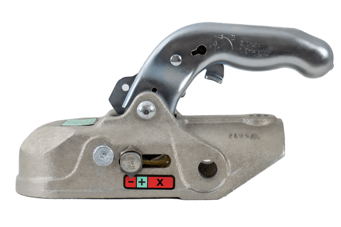 Attelage à boule KNOTT K27-A pour remorque 2700kg avec timon tubulaire de 50mm, fonte 