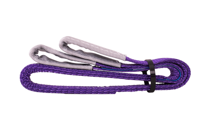 Élingue, sangle de levage HEFFA 1 m/30 mm/1 t avec boucles