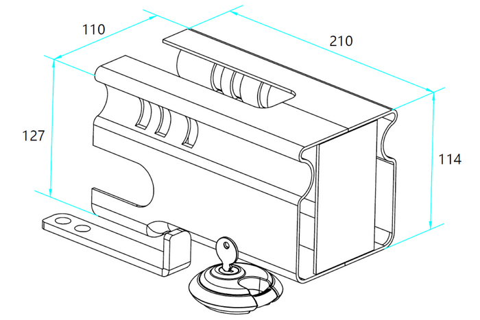 ANTIVOL REMORQUE HAUTE QUALITÉ UNITRAILER TRAILER PRO-BOX III