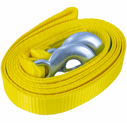 Sangle de remorquage avec crochetsUNITRAILER 5 m/50 mm/7,5 t jaune
